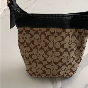 Medium coach bucket bag